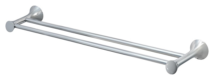 Полотенцедержатель Puff Solinne Y6848 Хром+ двойной (металл) хром