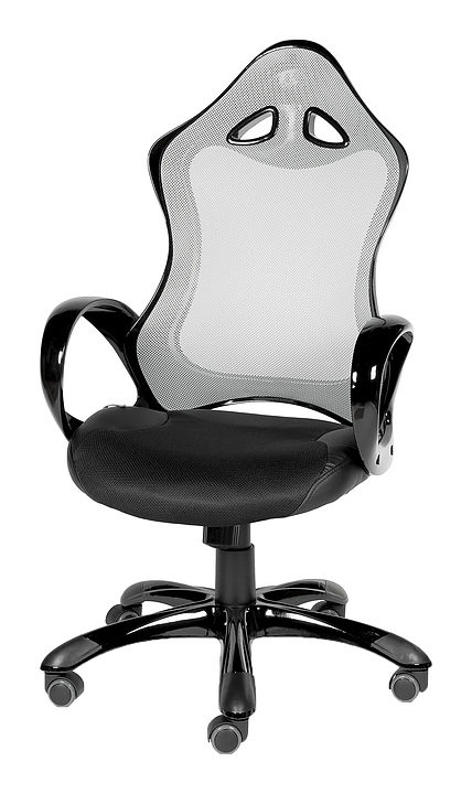 Кресло NORDEN Tesla grey+black