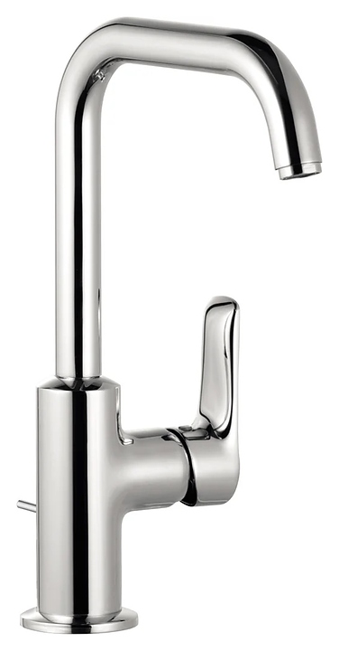 Смеситель для раковины KLUDI Pure&Solid 340250575 с донным клапаном, хром