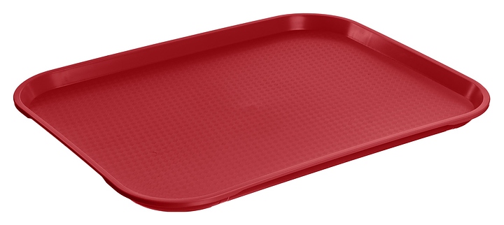 Поднос MGprof 1758 44,5х34,5 см (полипропилен) поверхность классик (163) прямоугольный красный
