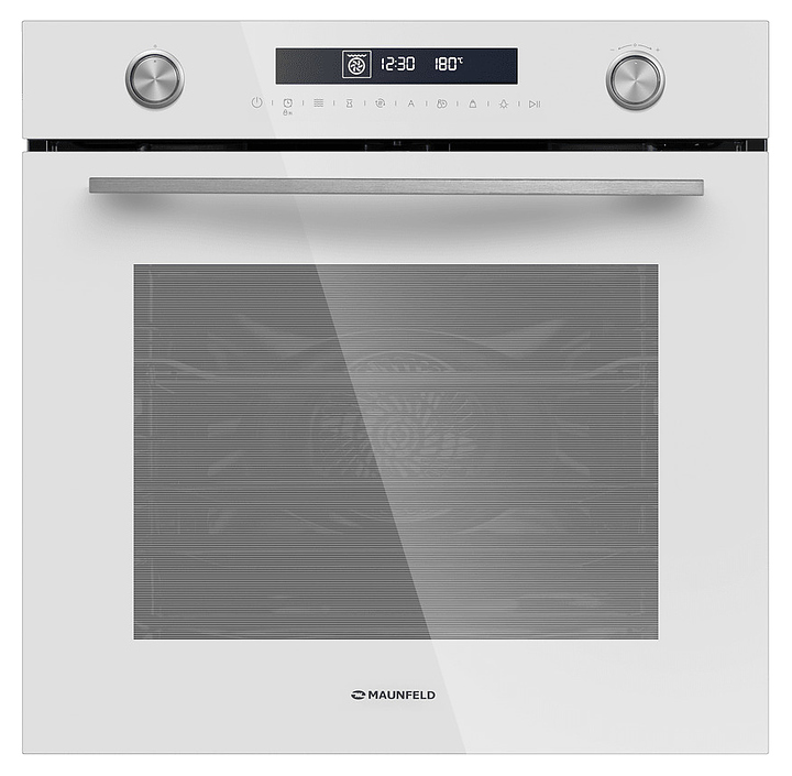 Духовой шкаф комбинированный с микроволнами Maunfeld MEOR7217DMW белый / стекло