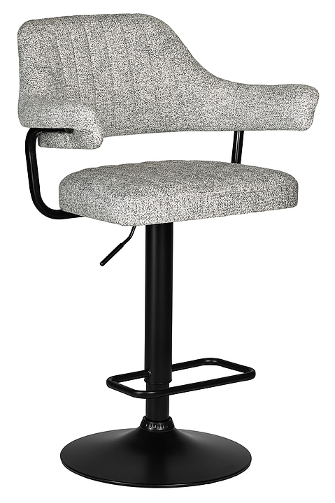 Стул барный DOBRIN 5019-LM-N CHARLY BLACK (светло-серый твид) 2 шт.
