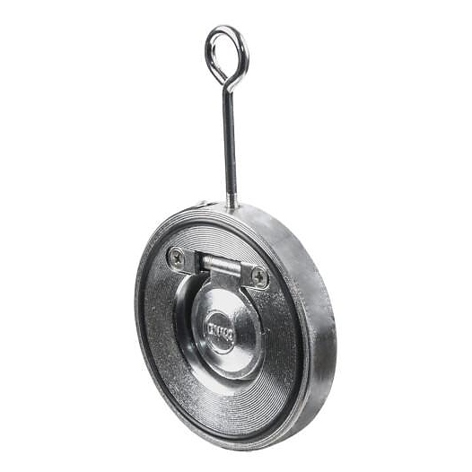 Клапан обратный Tecofi сталь 1/створ CB5440 Ду 125 Ру16 Тмакс=110 оС межфл оцинкован тарелка сталь