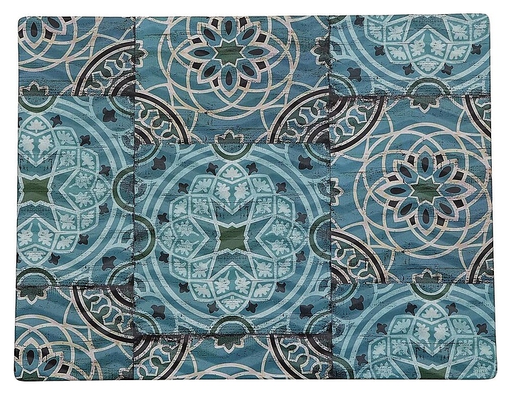 Блюдо сервировочное P.L. Proff Cuisine 541310B-TAI Damask Blue 32,5х25х1,7 см (меламин) прямоугольное