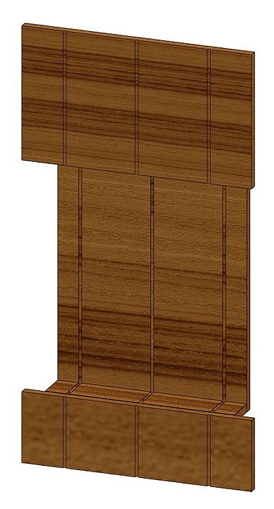 Комплект фасадов лицевой Refettorio для Capital RU20A90