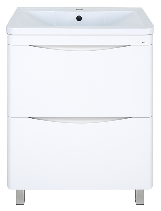 Тумба под раковину Misty Атлантик-70 69х72 см, с 2 ящиками, белая