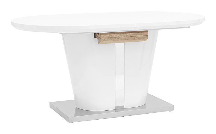 Стол Stool Group Мулен раскладной 160-220*90 глянцевый белый