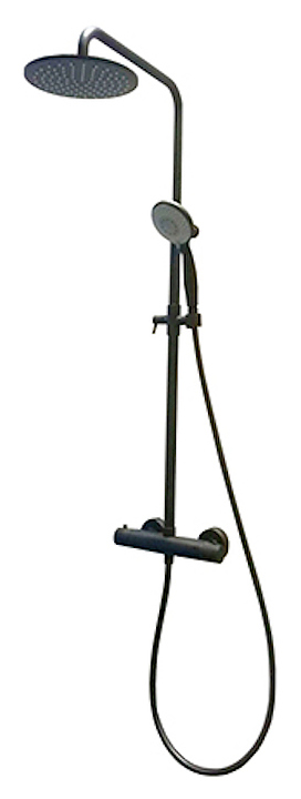 Душевая система термостатическая Fiore Kevon Black Matt 44NN0932 черный