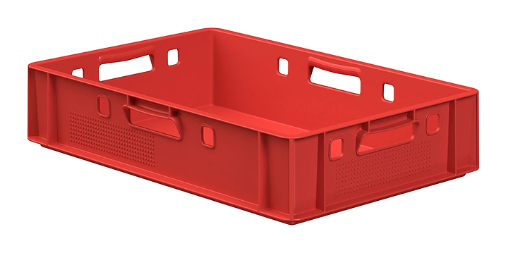 Ящик универсальный iPlast E1 FK-6412 600х400х120 мм ЭКО, красный