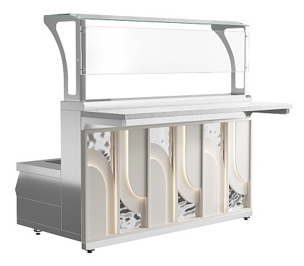 Мармит первых блюд 3-конфорочный Luxstahl МПЧ (С)-1500 Premium Arch (Арка)