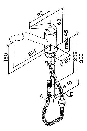 Смеситель Damixa Apollo Plus 54121
