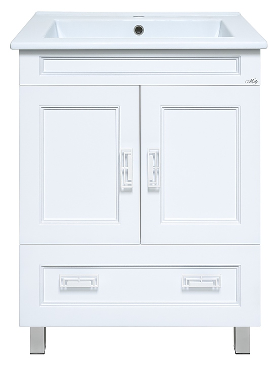 Тумба под раковину Misty Дива-85 82х72 см, с 1 ящиком, белая