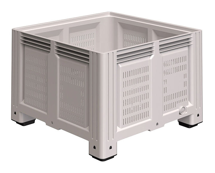 Контейнер iPlast iBOX 11.604 1130х1130х760 мм на ножках, перфорированный