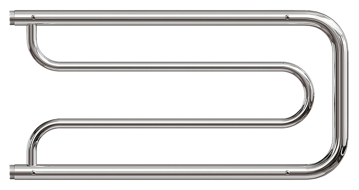 Полотенцесушитель водяной Point Фокстрот PN21337P 320x700 с полкой, хром