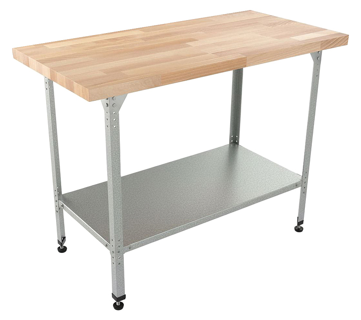 Стол кондитерский Мебель Фронт Бизнес СКБП 1300x700x860 мм, полка сплошная, береза