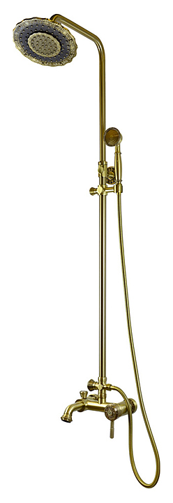 Стойка душевая Bronze de Luxe Windsor 10124DF двойной цветок