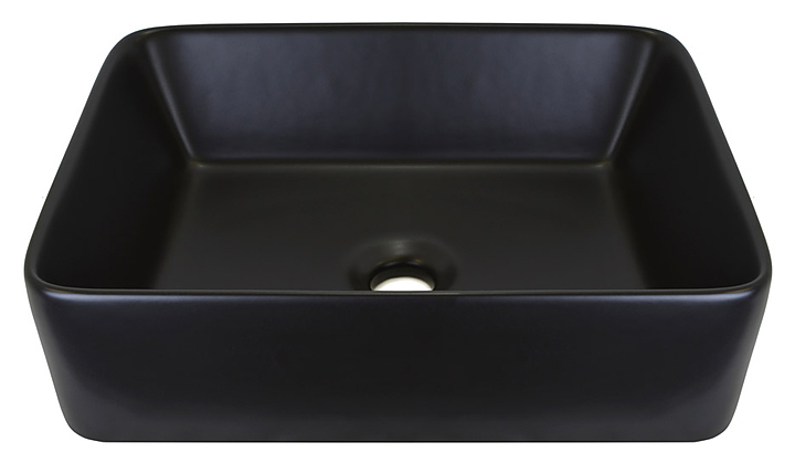 Раковина Bronze de Luxe 1010-BM 48х38 см керамика, черная