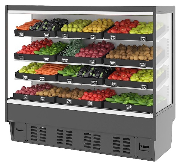 Горка холодильная Lida Stella-1 (2400х1150х2000 мм) фруктовая