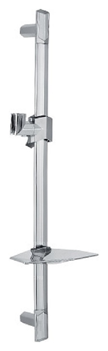 Душевая штанга LEMARK LM8066C с шестиугольной мыльницей, хром