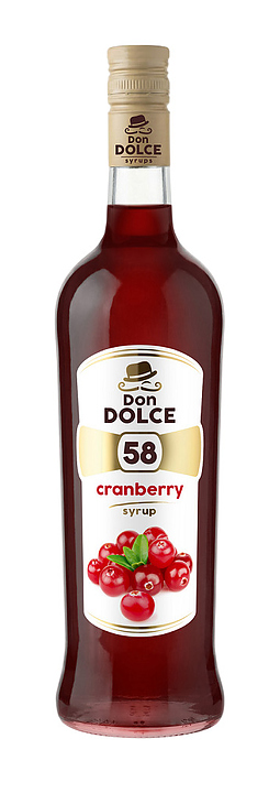 Сироп Don Dolce 76397 Клюква 1 л (бутылка стекло)
