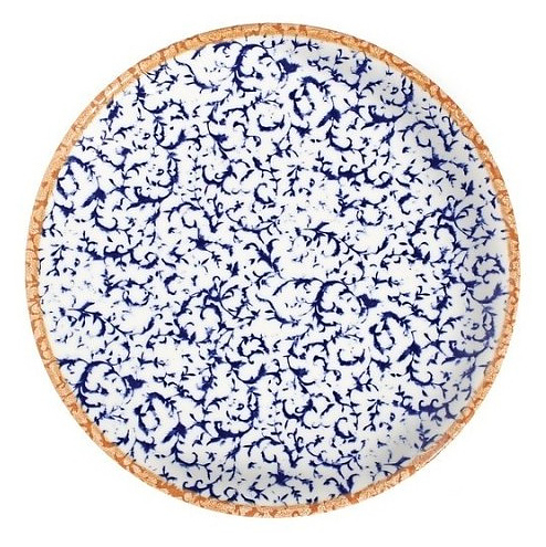 Тарелка ID Fine Venecia Navy 21174-111027 27 см белый, синий