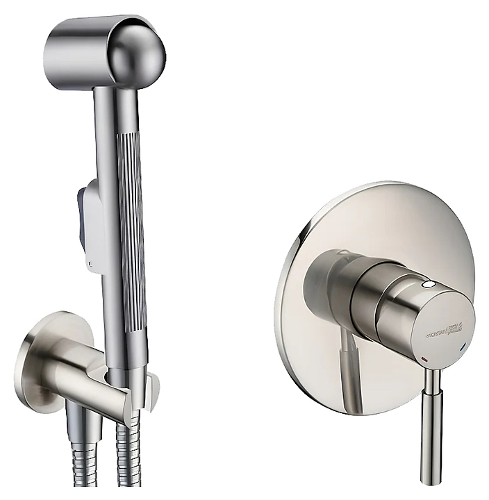 Душ гигиенический встраиваемый Wasserkraft A04200 шланг 150 см, хром