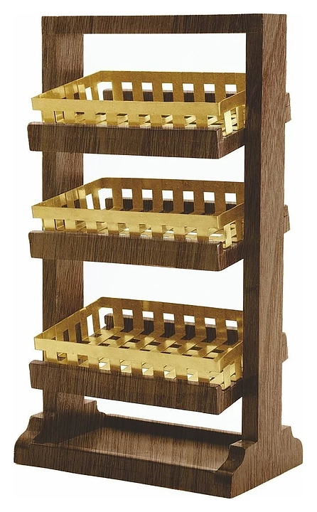 Стойка для выкладки и хранения P.L. Proff Cuisine STTS 6520 G Hotelware 40,5х25х73,5 см (металл)