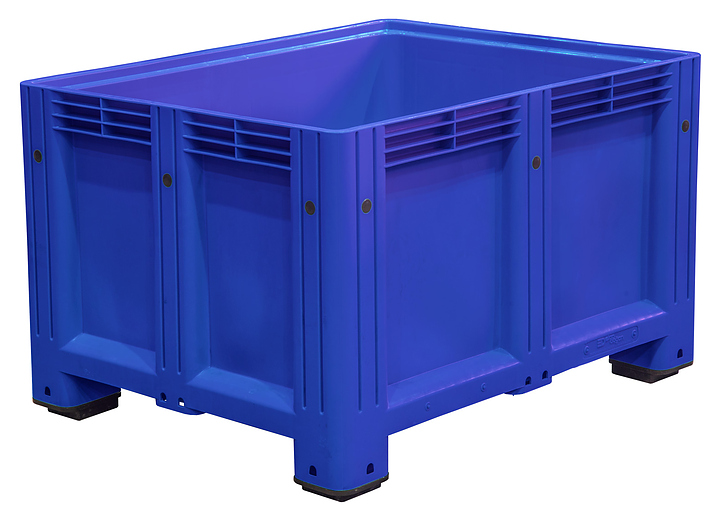 Контейнер ТАРА.РУ D-Box 1210 S (760) 1200х1000х760 мм (сплошной на ножках) синий