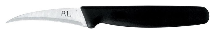 Нож для карвинга P.L. Proff Cuisine Pro Line KB-07-70NYD-BK101-RE-PL с лезвием l=7 см (нерж. сталь) и черной рукояткой (пластик)