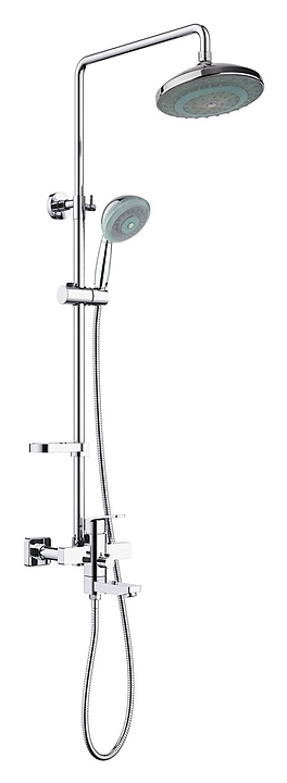 Душевая стойка TIMO Beverly SX-1060/00 (3010) светодиодная подсветка, с верх. душ. лейкой 