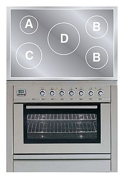 Духовка с варочной панелью ILVE PWI-90-MP