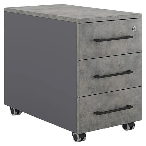 Тумба мобильная КОБОР TМ3-40/70 graphite/chicago