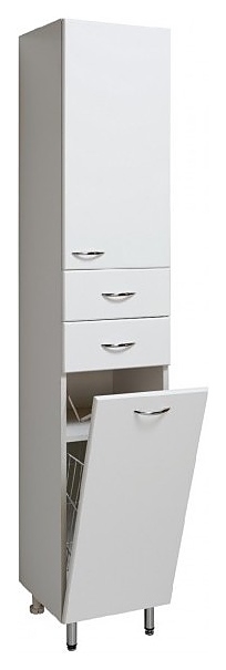 Шкаф-пенал Runo 40 40х191 см с бельевой корзиной, правый