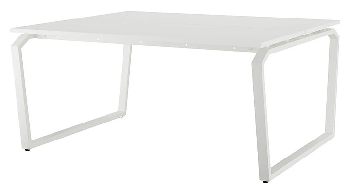 Стол офисный КОБОР TB/2-160/120 white/premium