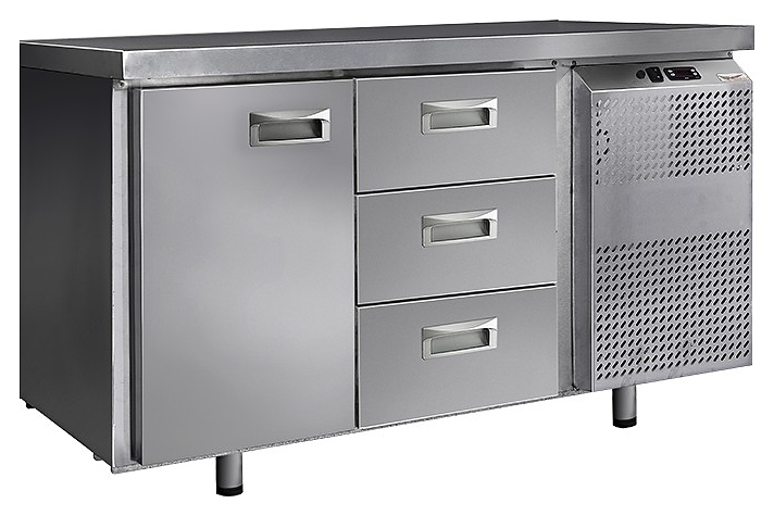 Стол морозильный Finist НХС-600-1/3 (боковой холодильный агрегат)