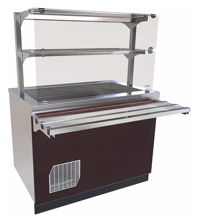 Прилавок-витрина холодильный Abat Сэйла ПВВ(Н)-70Е-02-НШ оригами