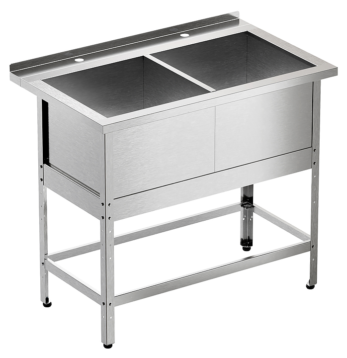 Ванна моечная Мебель Фронт Профи ВМБ 1000/702 с бортом