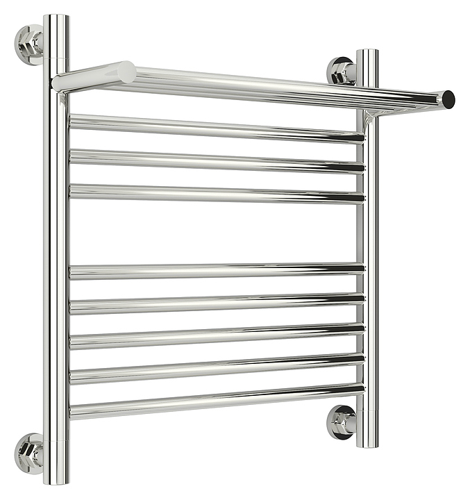 Полотенцесушитель водяной Сунержа Богема с полкой+ 50x50 см без покрытия