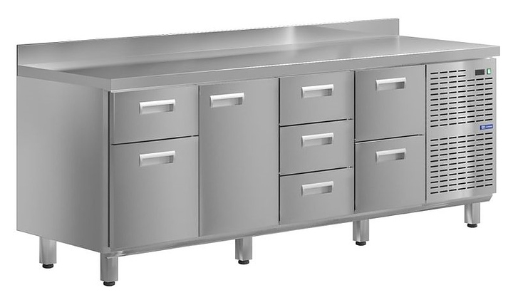 Стол холодильный KAYMAN КСХ-4132/60 (1 дверь, 7 ящиков)