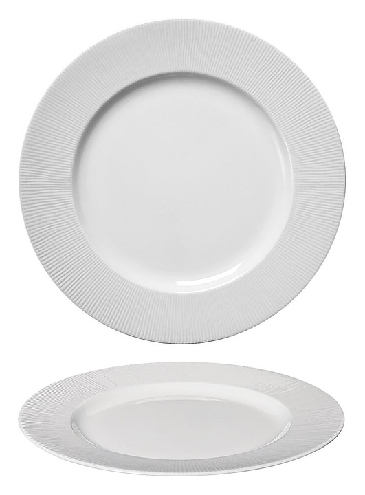 Тарелка основная Noble Neo Silk 306002А d 20,5 см h 2 см белый