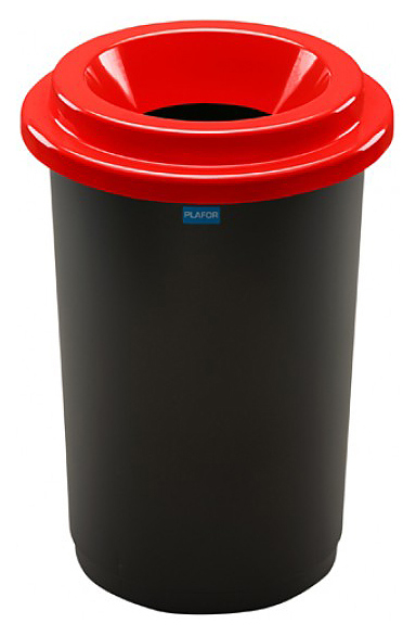 Контейнер для мусора PLAFOR Eco Bin 50 л черный, красный