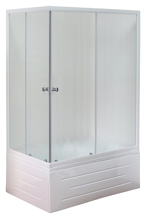 Уголок душевой Royal Bath RB 8120BP-C-R 120х80х200 см, матовое, белый профиль, правый