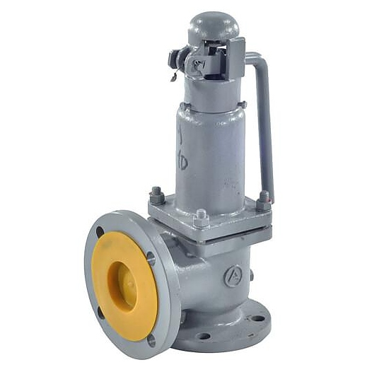 Клапан предохранительный Арма-Пром пружинный угловой 17с28нж Ду80х100 фл/фл Рср=7бар Рн=7...10бар 450С