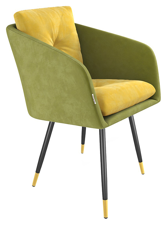 Стул барный Sheffilton SHT-ST43-2/S95-1 фисташковый десерт / чёрный муар / золото