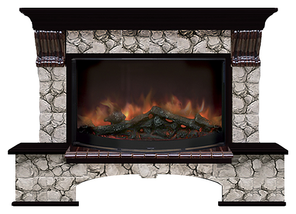 Камин Glenrich Бостон К R 86 Карелия венге