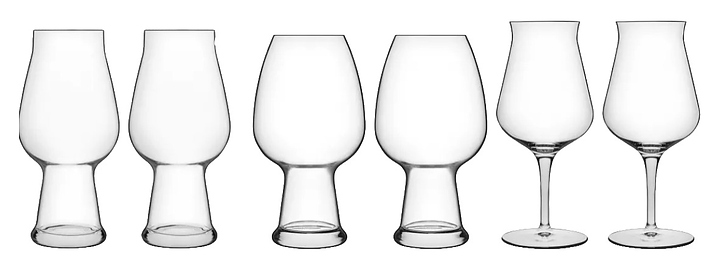 Набор бокалов для пива Luigi Bormioli A12326S0302AA01 Birrateque-GP 780 мл, 540 мл, 420 мл, 6 шт, хрусталь