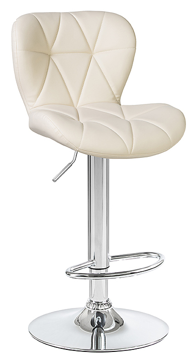 Стул барный DOBRIN 5022-LM-N BARNY (кремовый, хром) 2 шт.