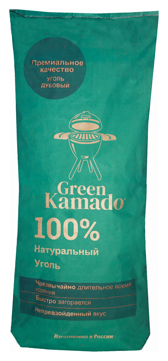 Уголь древесный Green Kamado 9 кг