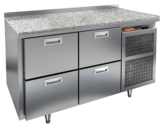 Стол морозильный HICOLD GN 222/BT камень
