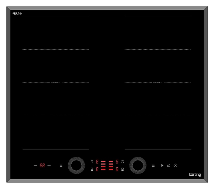 Варочная панель индукционная Korting HIB 68700 B Quadro